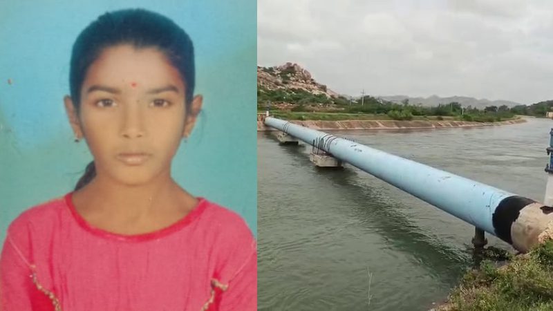 Koppal Girl falls intoTungabhadra canal