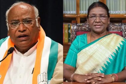 Mallikarjun Kharge and draupadi murmu