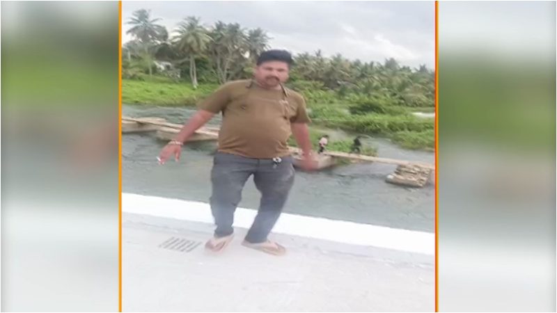 Man washed away in Cauvery river while taking a photo Srirangapatna 1
