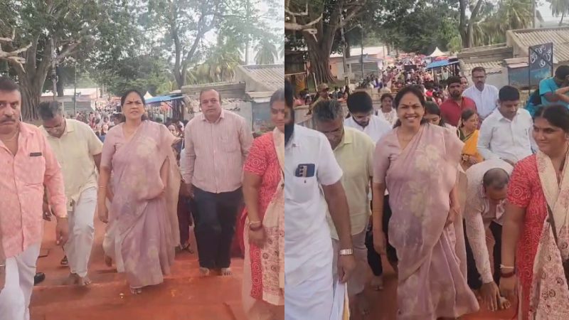 Mysuru Chamundi Hills Shobha Karandlaje