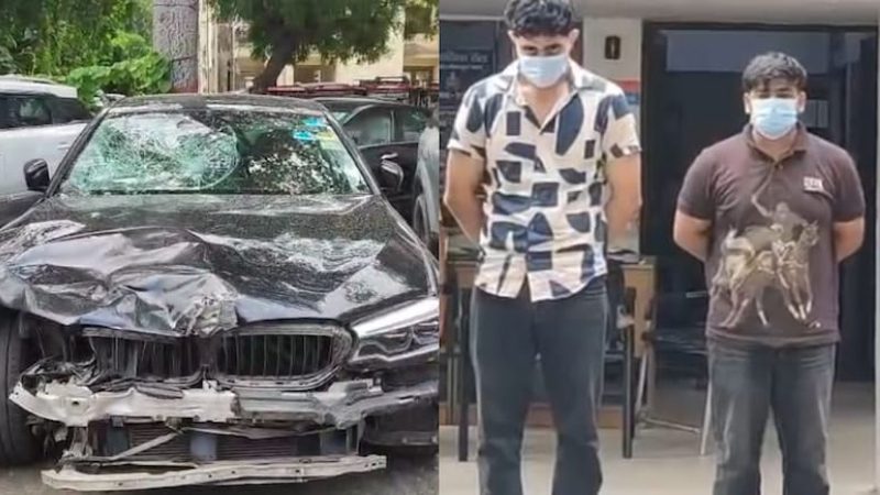 Noida BMW Car Accident