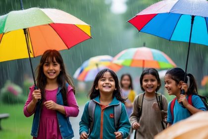 Rain Holiday Students 1
