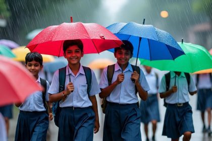 Rain Holiday Students 2