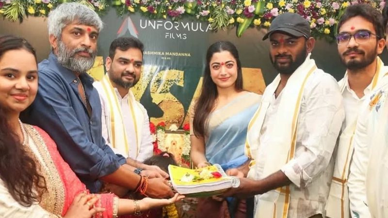 Rashmika Mandannas New Film Mysaa Launched with a Traditional Pooja Muhurta program 2
