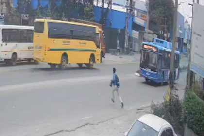 School student hit by BMTC bus in Jigani Bengaluru