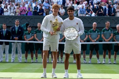 Wimbledon 2025 Italys Jannik Sinner beats Carlos Alcaraz clinches maiden Grand Slam title on grass