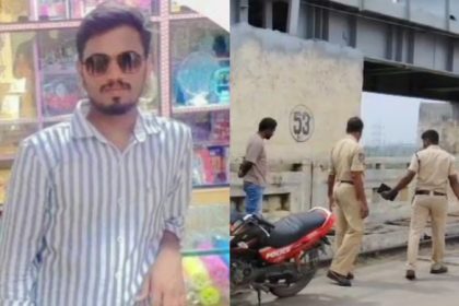 biker is missing after he was hit by a speeding car and fell into the Krishna River