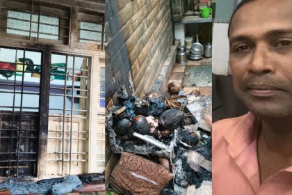 house set on fire for demanding loan repayment in bengaluru