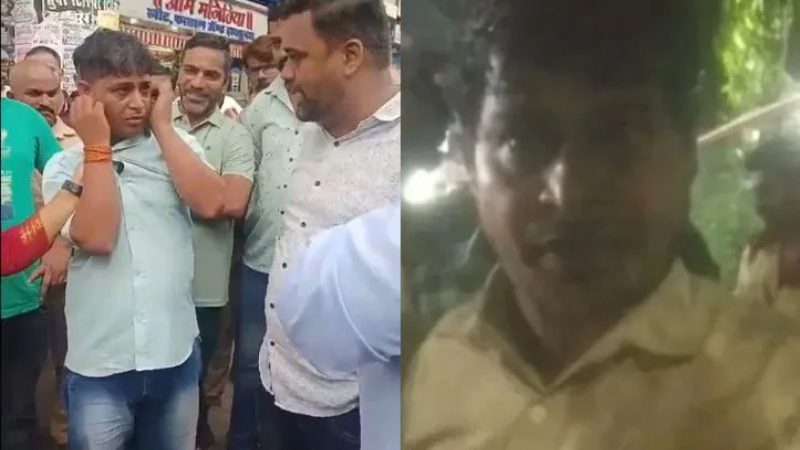 marathi auto driver beaten