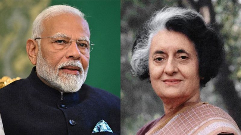 narendra modi indira gandhi