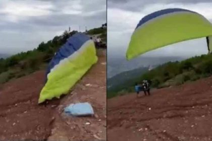 paraglider crash