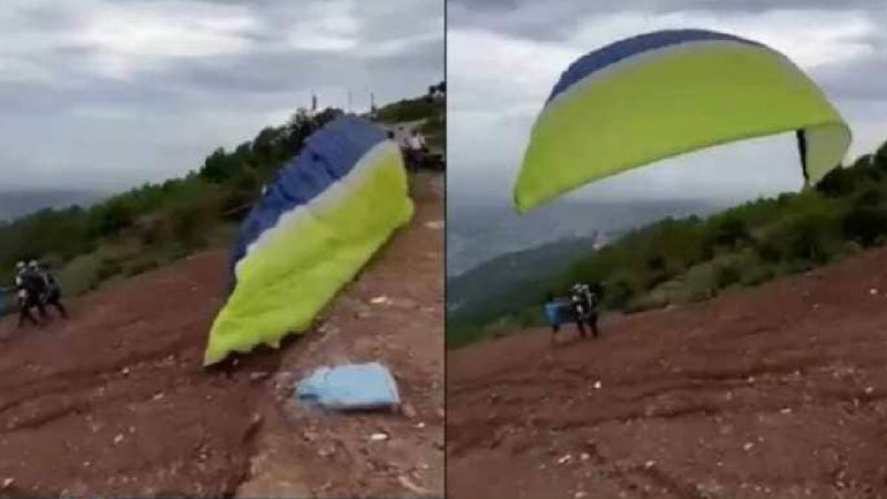paraglider crash