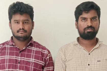 two arrested for cheating by giving fake gold in chitradurga
