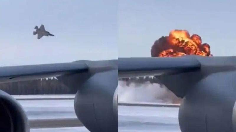 F 35 fighter jet crash
