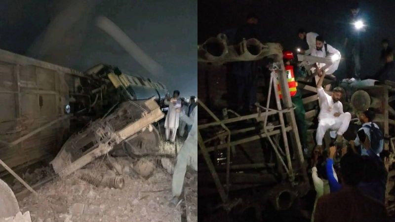 Pakistan Islamabad Express Derailed