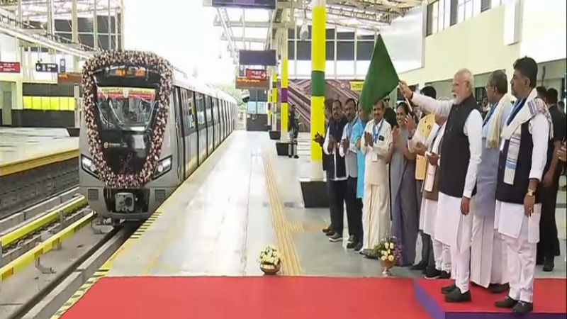 ಆಪರೇಷನ್ ಸಿಂಧೂರ ನಂತರ ಮೊದಲ ಬಾರಿಗೆ ಬೆಂಗಳೂರಿಗೆ ಬಂದಿದ್ದೇನೆ: ಮೋದಿ 15 modi inaugurates bengaluru yellow line metro