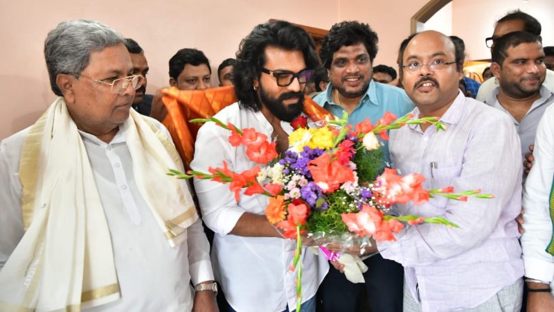 ram charan met cm siddaramaiah 1