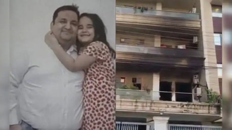 Faridabad Man Wife Daughter Pet Dog Killed In AC Blast. Son Jumps From Window