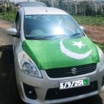 Gadag Pakistan Flag on Car