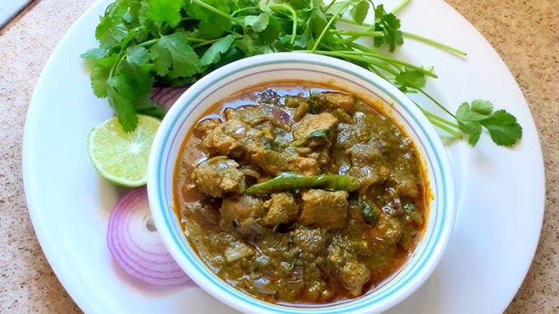 Hariyali Mutton Recipe 2