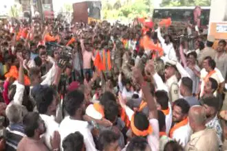 Mass Ganesh immersion in Madduru today