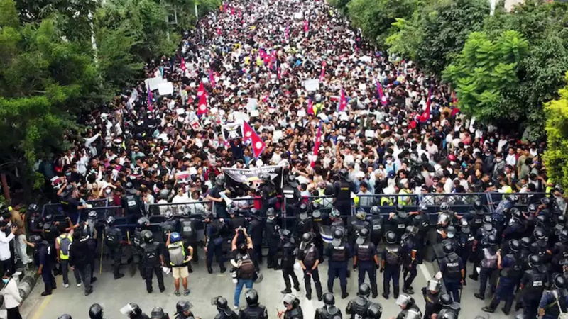 Nepal Socila Media Ban Protest