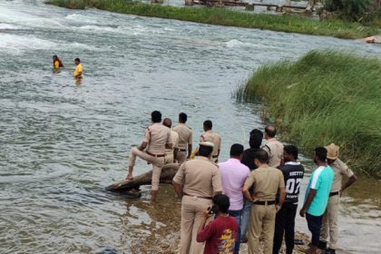 Two BBM students drown in Cauvery river in Mandya 1 1