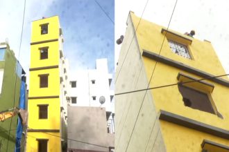 koramangala building tilted