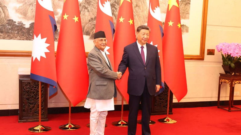 kp sharma oli xi jinping