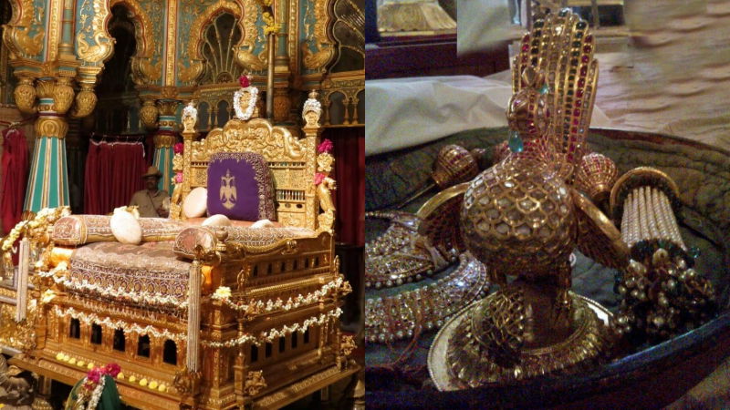 mysuru palace throne alignment