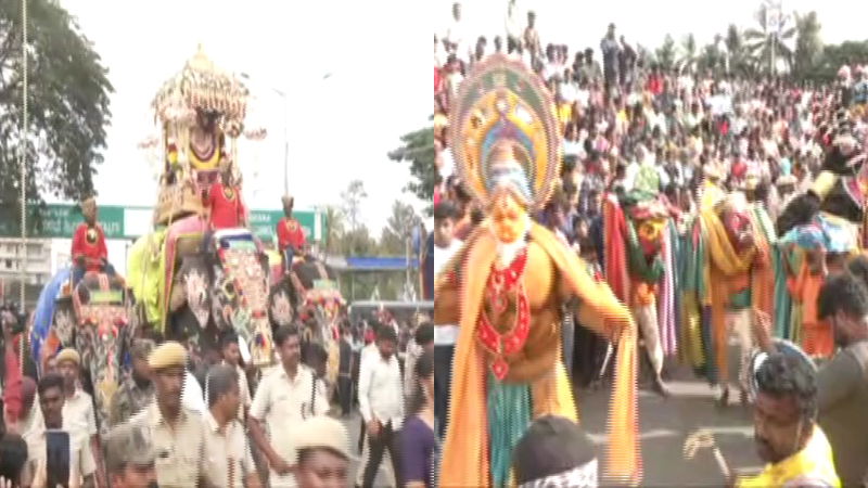 ಶ್ರೀರಂಗಪಟ್ಟಣ ದಸರಾಗೆ ವಿದ್ಯುಕ್ತ ಚಾಲನೆ - ಅಂಬಾರಿಗೆ ಟಿ.ಎಸ್.ನಾಗಾಭರಣ ಪುಷ್ಪಾರ್ಚನೆ 3 srirangapatna dasara 1 1