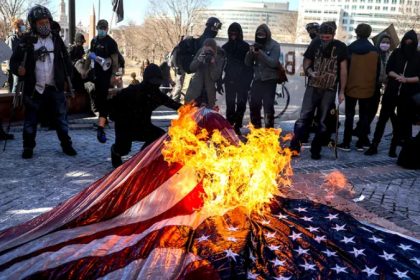 American flag burners