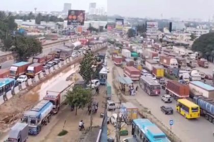 Anekal Hosur Road Traffic