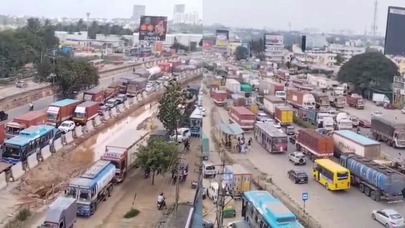 Anekal Hosur Road Traffic