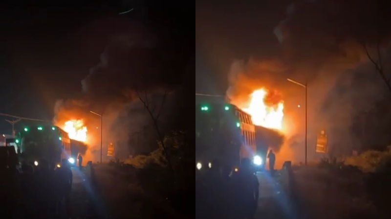 Bus fire Accident