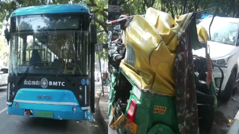 Chinnaswamy Stadium EV Bus Accident