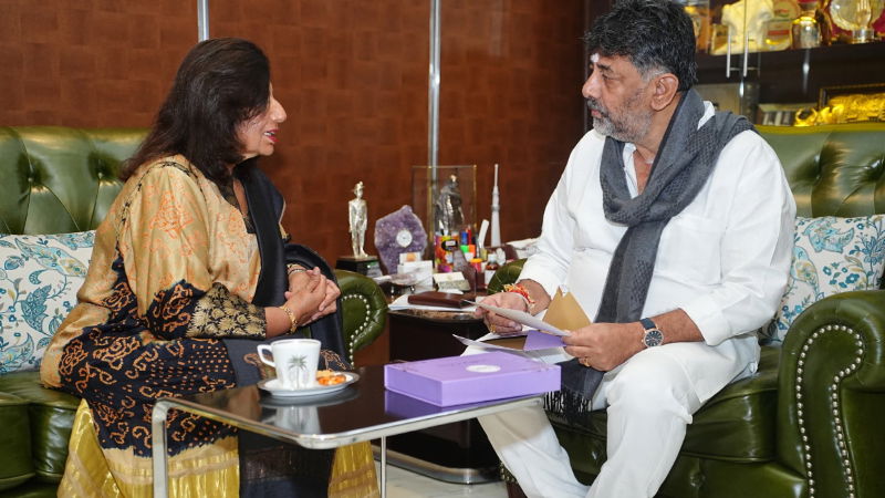 DK Shivakumar Kiran Mazumdar Shaw