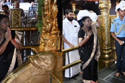 Draupadi Murmu visits Shabarimale