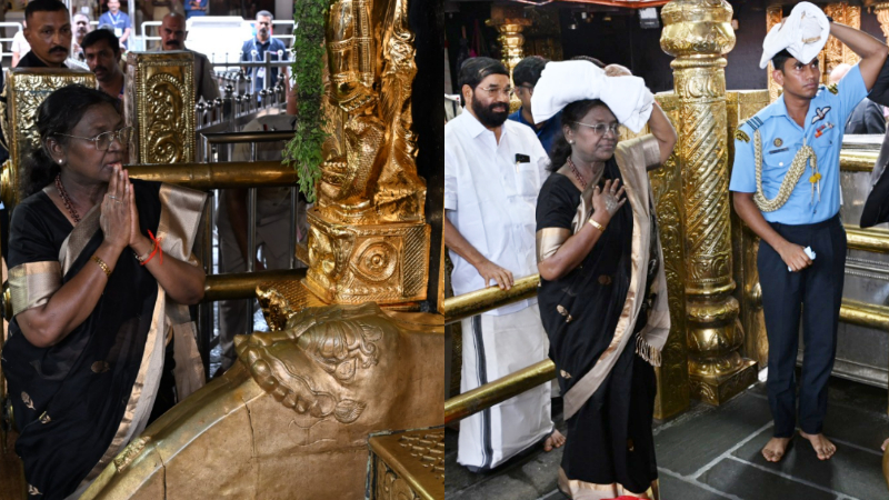 Draupadi Murmu visits Shabarimale