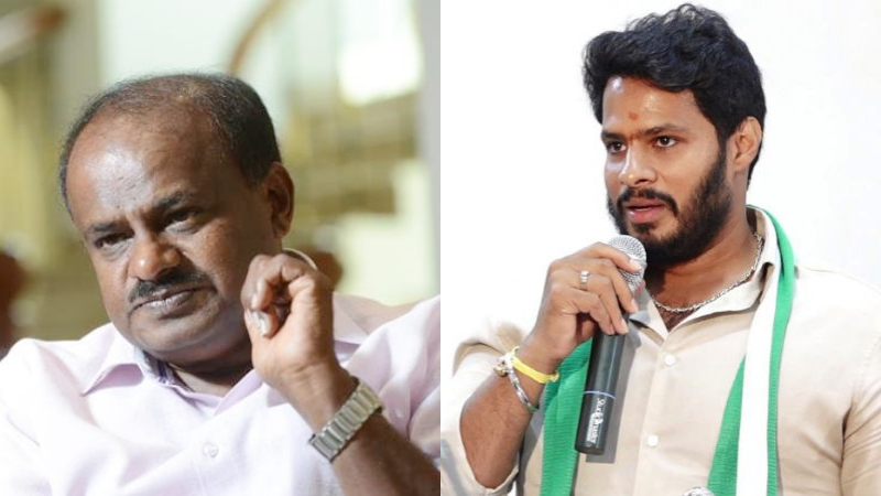 ಕುಮಾರಸ್ವಾಮಿಯವರನ್ನ ಸಿಎಂ ಕುರ್ಚಿಯಲ್ಲಿ ಕೂರಿಸೋದೆ ನನ್ನ ಗುರಿ, ನನಗೆ ಅಧಿಕಾರ ಬೇಕಿಲ್ಲ: ನಿಖಿಲ್ 1 HD Kumaraswamy Nikhil Kumaraswamy