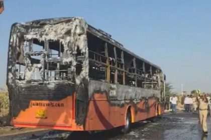 Jaisalmer Jodhpur Highway Bus Fire