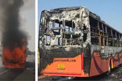 Jaisalmer–Jodhpur Highway bus fire