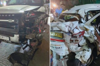 Land Rover Defender Accident Noida
