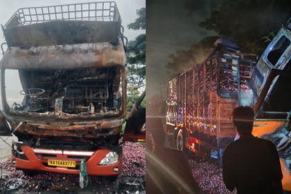 Lorry Fire Accident