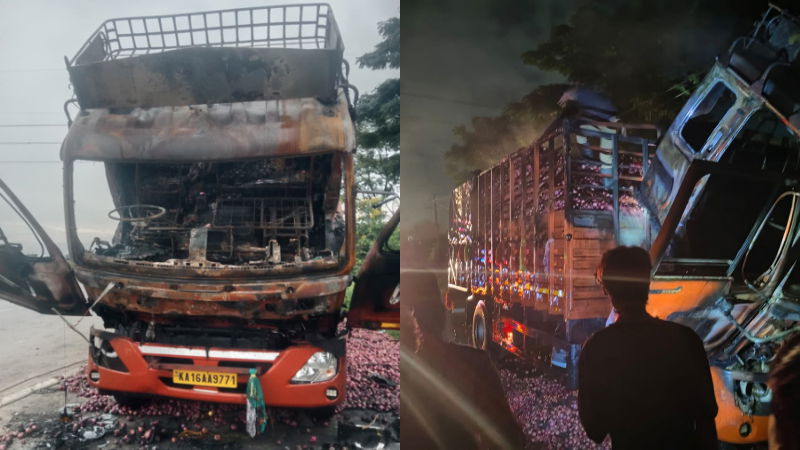Lorry Fire Accident