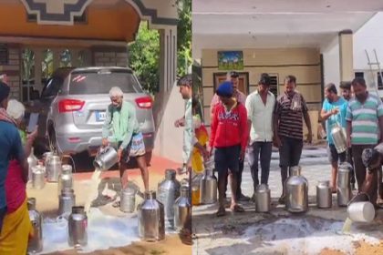 Mandya Milk Protest