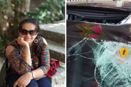 ಬೆಟ್ಟದಿಂದ ಉರುಳಿ ಕಾರಿನೊಳಕ್ಕೆ ಬಿದ್ದ ಬಂಡೆ ಕಲ್ಲು - ಮಹಿಳೆ ಸಾವು 23 Mumbai Lady Death