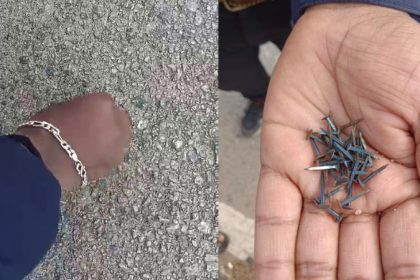 Puncture Mafia In Bengaluru Nails Found On Roads Goraguntepalya nagasandra