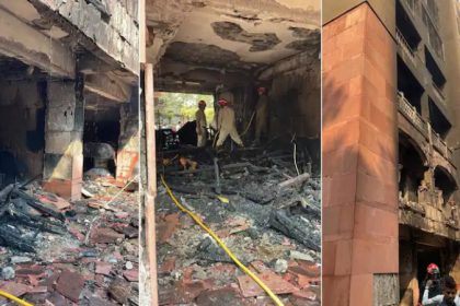 apartments fire delhi
