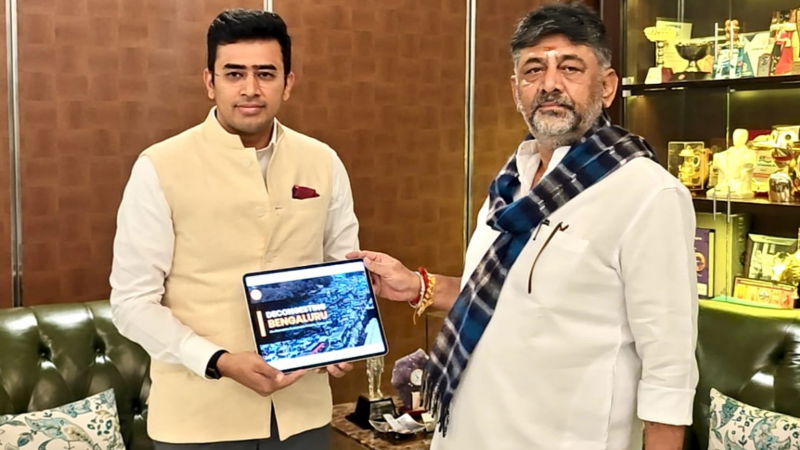 d.k.shivakumar tejasvi surya